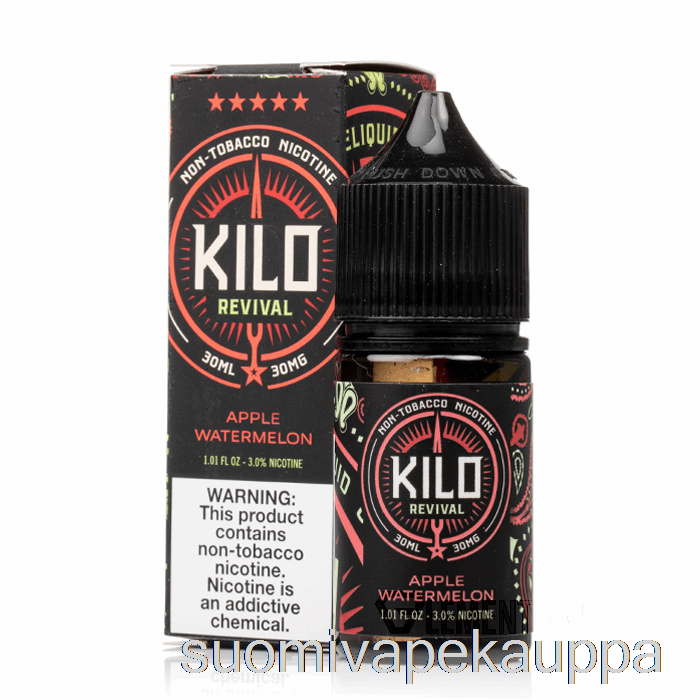 Vape Netistä Omena Vesimeloni - Kilo Elvytyssuoloja - 30ml 50mg